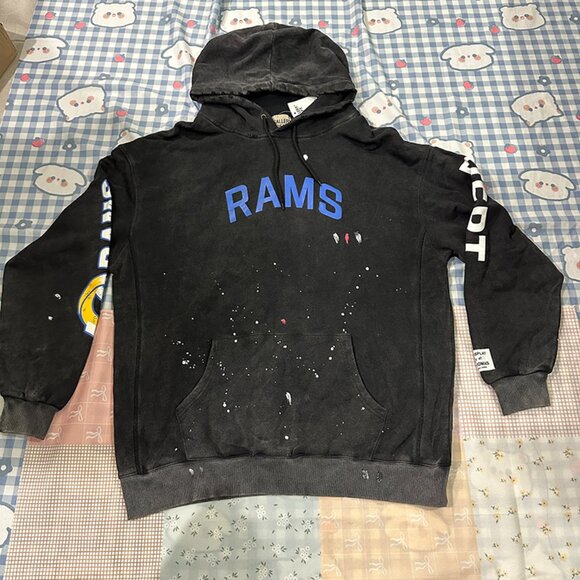 Gallery Dept Black Hooded Drawstring Sweatshirt - Picture 1 of 4